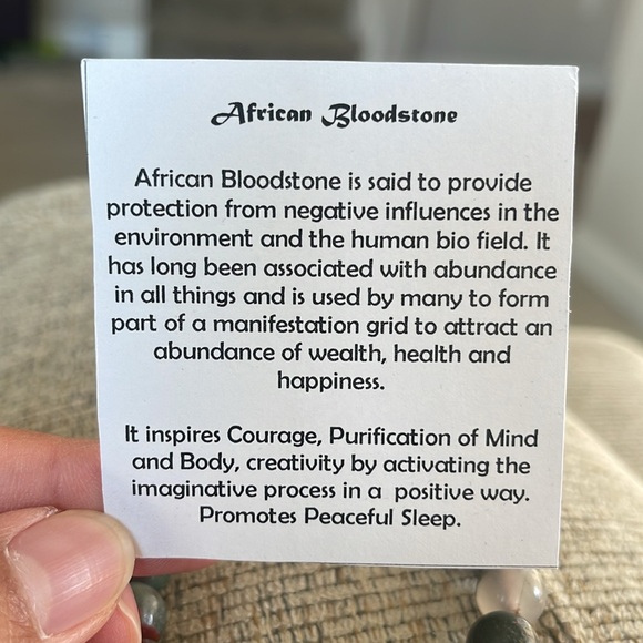 African Bloodstone bracelet - Picture 3 of 4